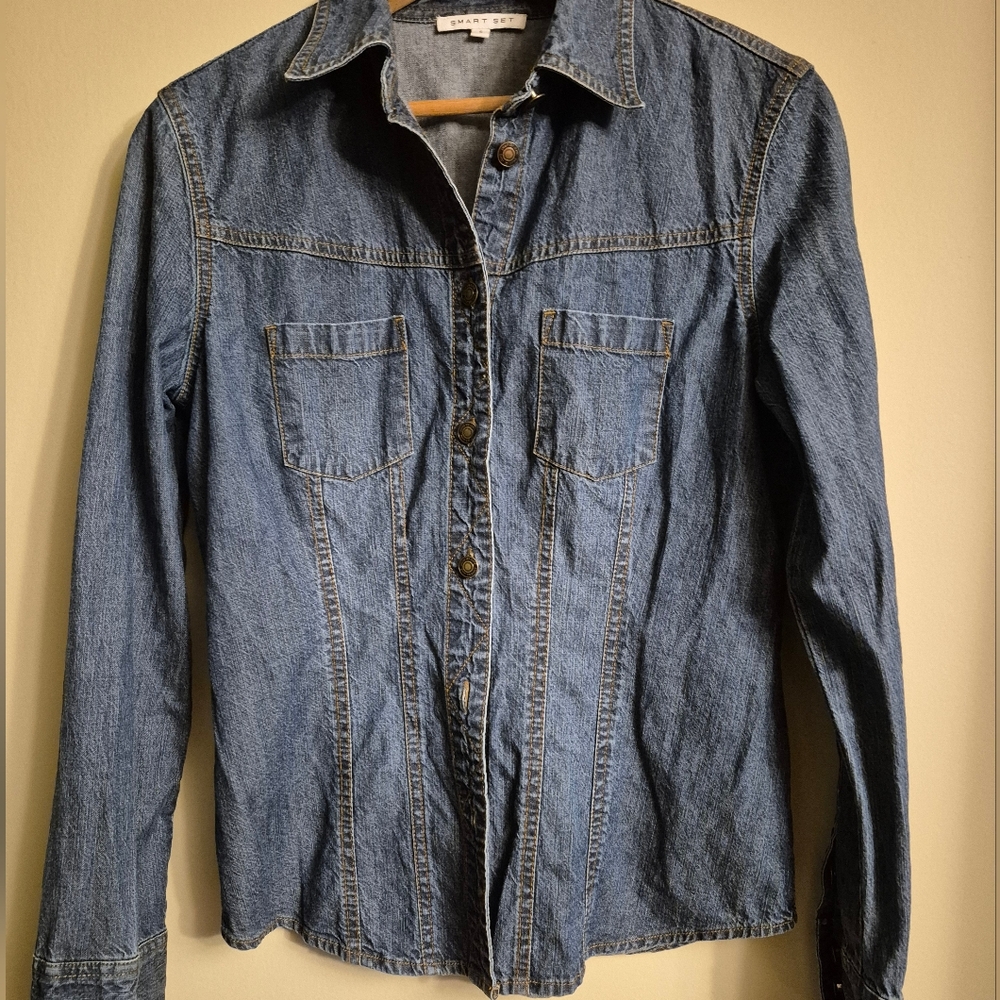 Stylish Blue Denim Shirt